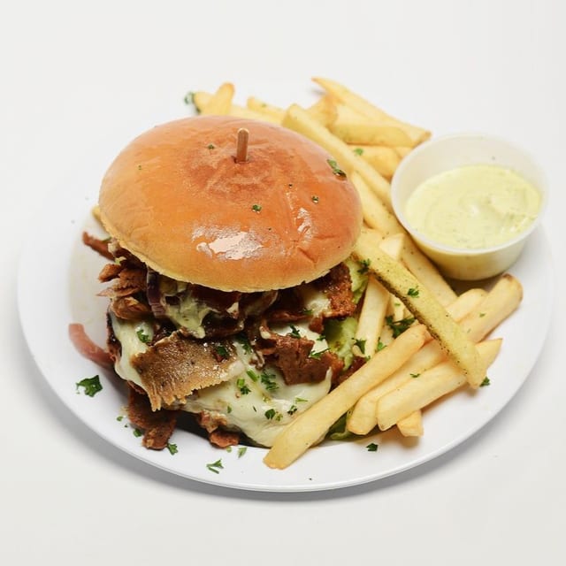 Angus Gyro Burger.