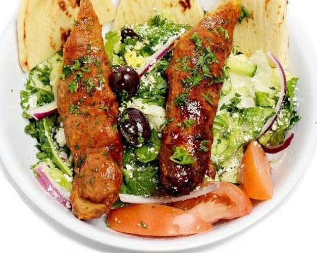 Beef Koobideh Salad.