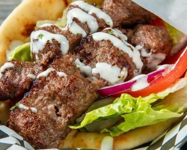Beef Koobideh Pita.